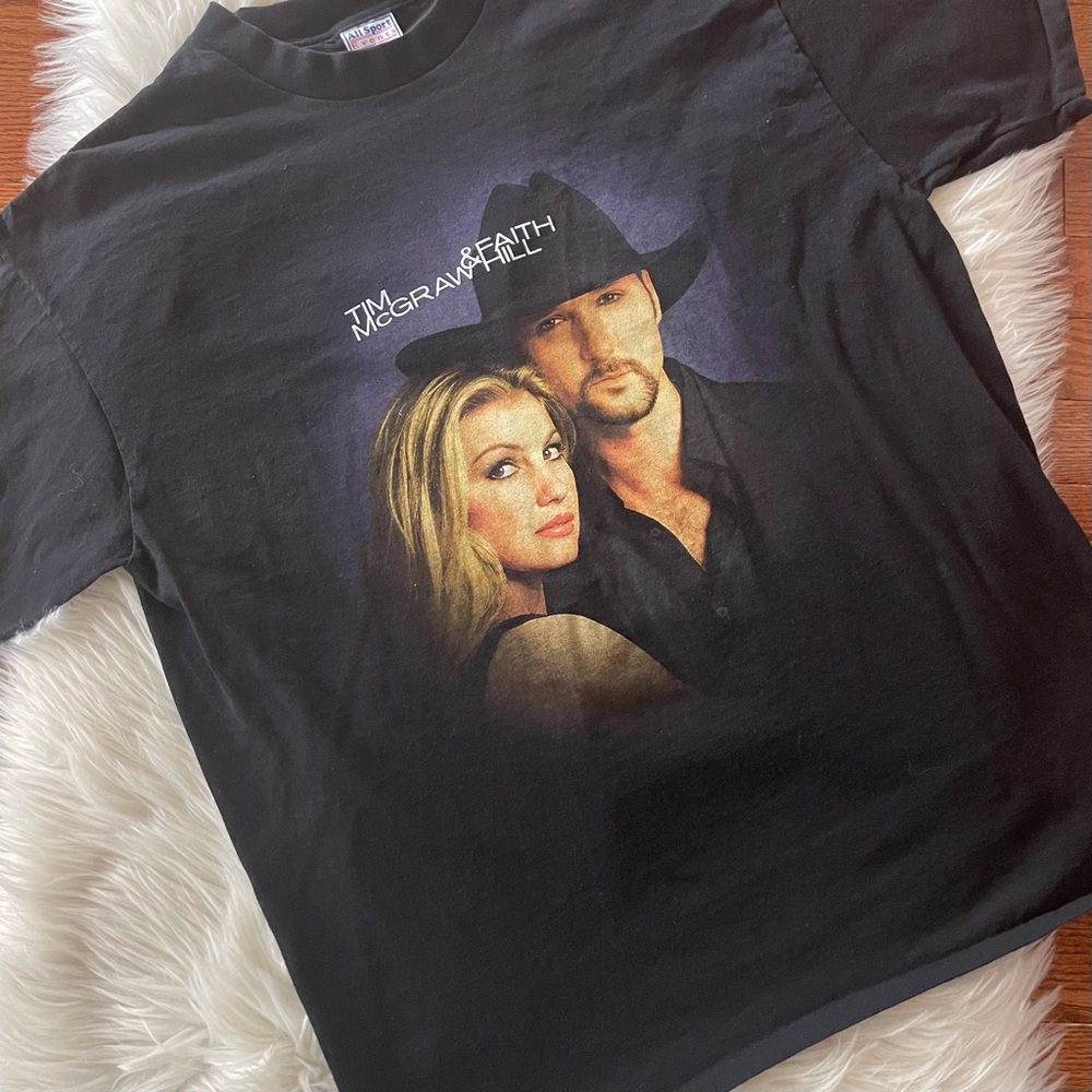 Tim McGraw Faith Hill Soul 2 Soul Tour Concert T-Shirt Size XL 2000
